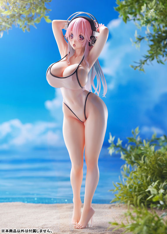 SoniComi (Super Sonico) - Sonico - Dream Tech - 1/7 - White Swimsuit Style (Wave), Franchise: SoniComi (Super Sonico), Brand: WAVE, Release Date: 20. Dec 2022, Type: General, Dimensions: 26.0 cm, Material: PVC, Store Name: Nippon Figures