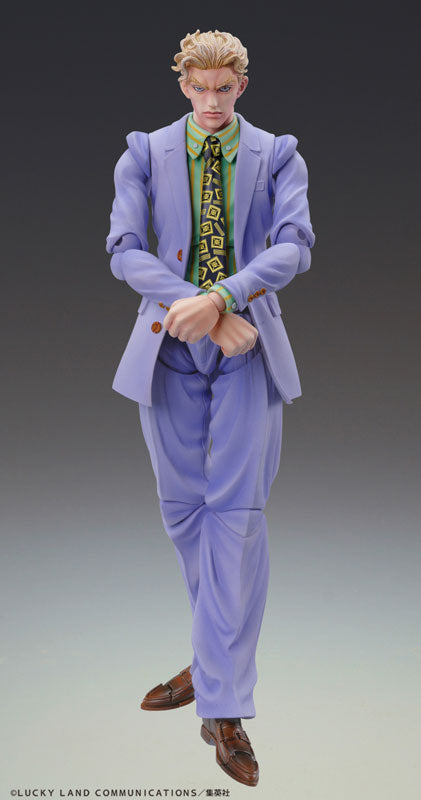 JoJo's Bizarre Adventure: Diamond Is Unbreakable - Kawajiri Kosaku Kira - Kira Yoshikage - Sheer Heart Attack - Super Action Statue #26 - Second - 2023 Re-release (Medicos Entertainment), Franchise: Diamond Is Unbreakable, JoJo's Bizarre Adventure, Release Date: 26. Apr 2023, Type: Action, Dimensions: 160.0 mm, Material: PVC, Store Name: Nippon Figures