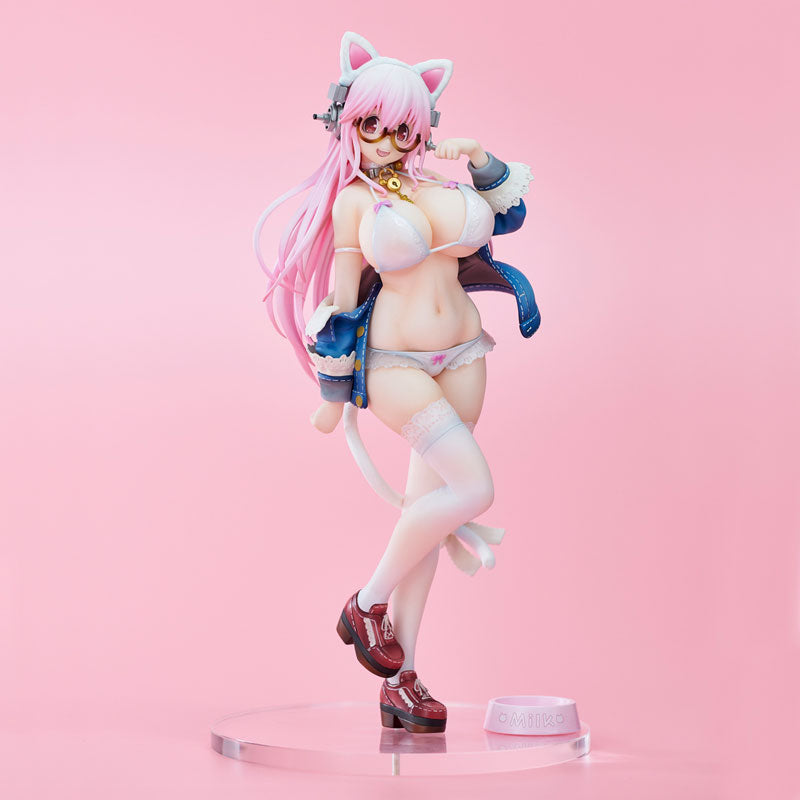 SoniComi (Super Sonico) - Sonico - White Cat Ver. - 2021 Re-release (Union Creative International Ltd), Franchise: SoniComi, Brand: Union Creative, Release Date: 28. Feb 2021, Type: General, Dimensions: 270.0 mm, Material: ATBC, Store Name: Nippon Figures