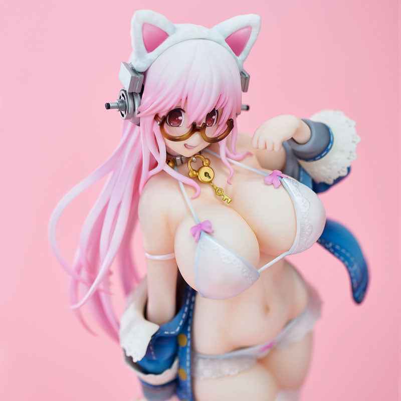 SoniComi (Super Sonico) - Sonico - White Cat Ver. - 2021 Re-release (Union Creative International Ltd), Franchise: SoniComi, Brand: Union Creative, Release Date: 28. Feb 2021, Type: General, Dimensions: 270.0 mm, Material: ATBC, Store Name: Nippon Figures