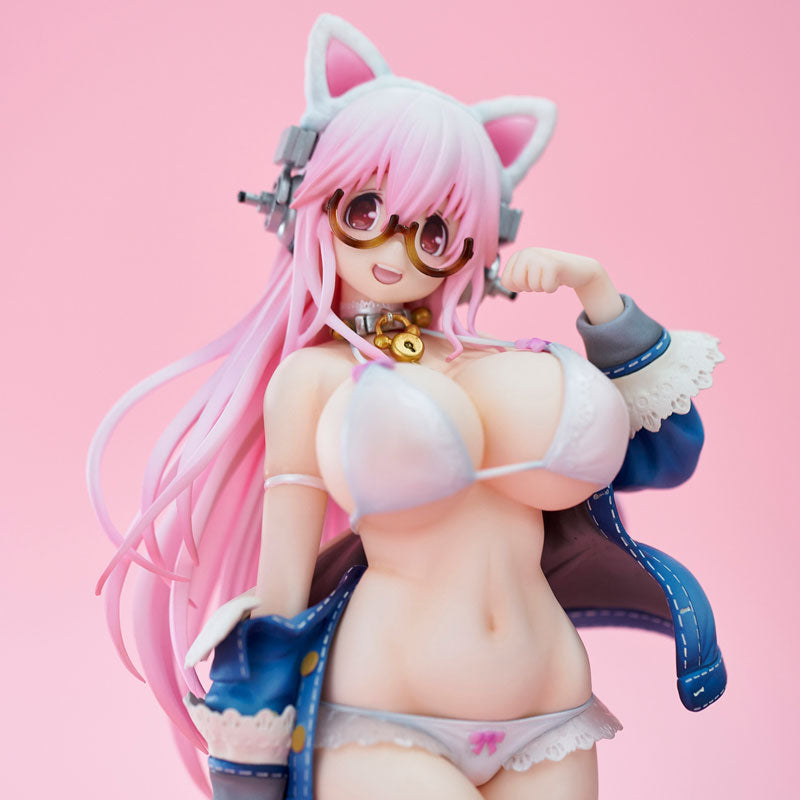 SoniComi (Super Sonico) - Sonico - White Cat Ver. - 2021 Re-release (Union Creative International Ltd), Franchise: SoniComi, Brand: Union Creative, Release Date: 28. Feb 2021, Type: General, Dimensions: 270.0 mm, Material: ATBC, Store Name: Nippon Figures