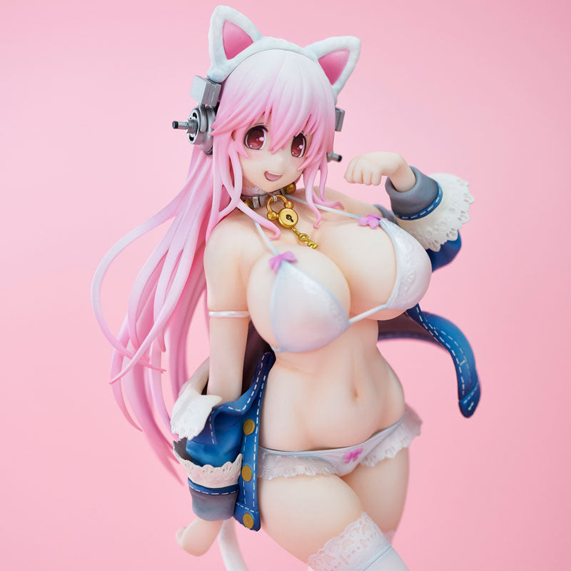 SoniComi (Super Sonico) - Sonico - White Cat Ver. - 2021 Re-release (Union Creative International Ltd), Franchise: SoniComi, Brand: Union Creative, Release Date: 28. Feb 2021, Type: General, Dimensions: 270.0 mm, Material: ATBC, Store Name: Nippon Figures
