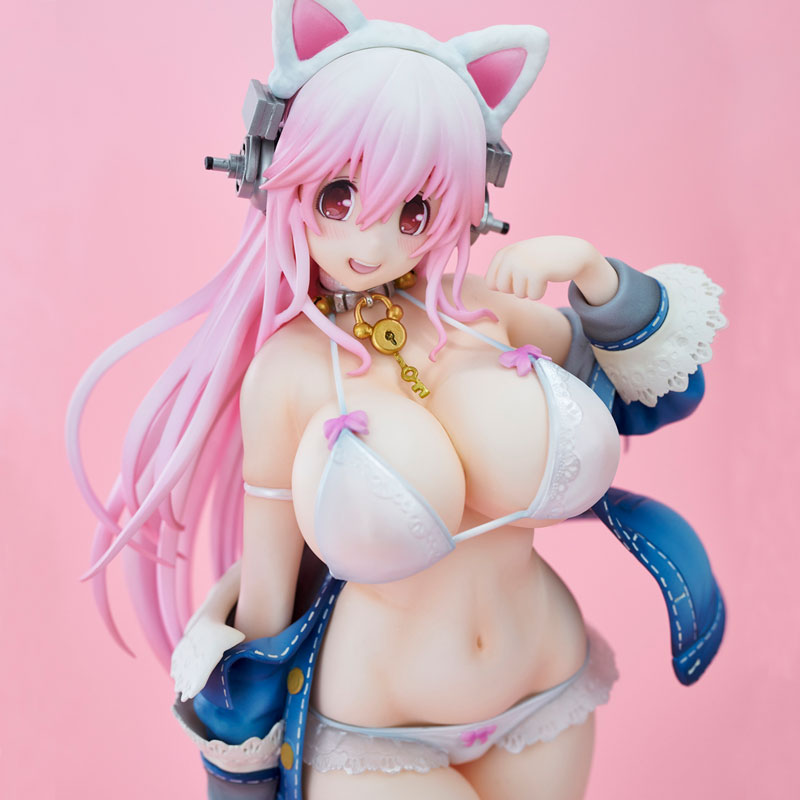 SoniComi (Super Sonico) - Sonico - White Cat Ver. - 2021 Re-release (Union Creative International Ltd), Franchise: SoniComi, Brand: Union Creative, Release Date: 28. Feb 2021, Type: General, Dimensions: 270.0 mm, Material: ATBC, Store Name: Nippon Figures
