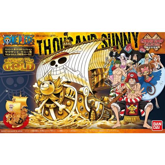 One Piece - Thousand Sunny - GOLD FILM Special - Grand Ship Collection Model Kit, Franchise: One Piece, Brand: Bandai, Release Date: 2016-07-23, Type: Model Kit, Nippon Figures