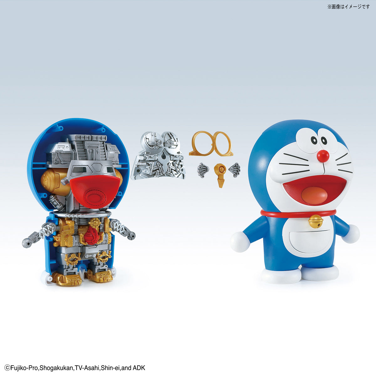 Doraemon - Figure-rise Mechanics Model Kit, Build Doraemon with Take-copter and Ultra Super Deluxe Computer, Bandai - Nippon Figures