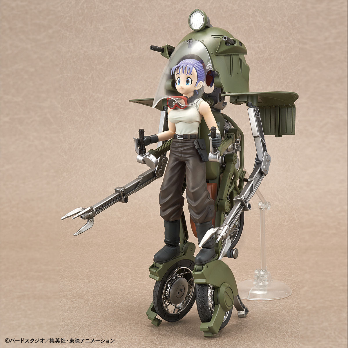Dragon Ball - Bulma's Variable No.19 Motorcycle - Figure-rise Mechanics Model Kit, Includes motorcycle, Bulma figure, arm and leg replacement parts, arm parts, display base, molded parts, foil seal, water-transfer decal, springs, and instruction manual. Franchise: Dragon Ball, Brand: Bandai, Release Date: 2018-12-08. Store Name: Nippon Figures
