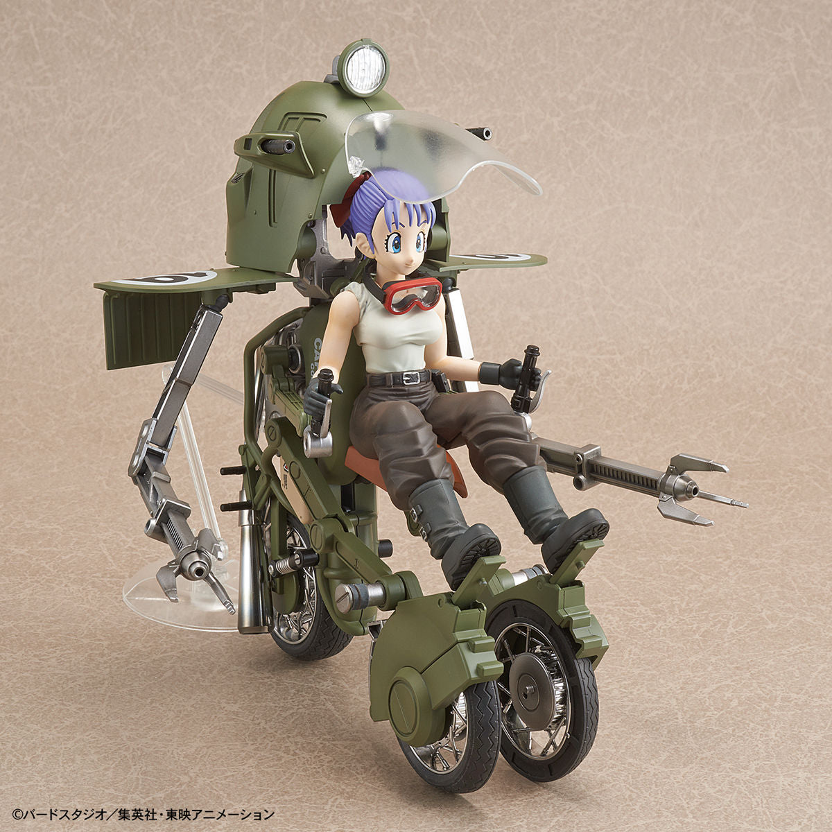 Dragon Ball - Bulma's Variable No.19 Motorcycle - Figure-rise Mechanics Model Kit, Includes motorcycle, Bulma figure, arm and leg replacement parts, arm parts, display base, molded parts, foil seal, water-transfer decal, springs, and instruction manual. Franchise: Dragon Ball, Brand: Bandai, Release Date: 2018-12-08. Store Name: Nippon Figures