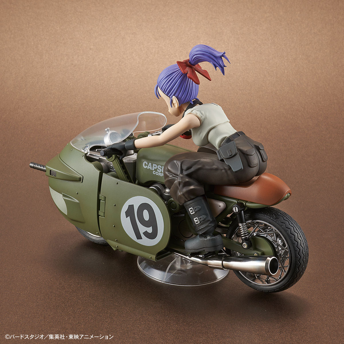 Dragon Ball - Bulma's Variable No.19 Motorcycle - Figure-rise Mechanics Model Kit, Includes motorcycle, Bulma figure, arm and leg replacement parts, arm parts, display base, molded parts, foil seal, water-transfer decal, springs, and instruction manual. Franchise: Dragon Ball, Brand: Bandai, Release Date: 2018-12-08. Store Name: Nippon Figures