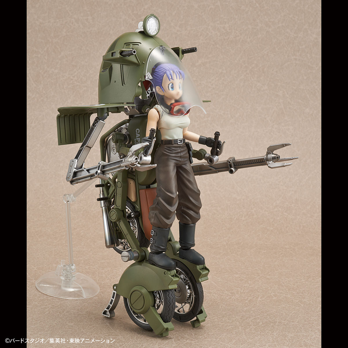 Dragon Ball - Bulma's Variable No.19 Motorcycle - Figure-rise Mechanics Model Kit, Includes motorcycle, Bulma figure, arm and leg replacement parts, arm parts, display base, molded parts, foil seal, water-transfer decal, springs, and instruction manual. Franchise: Dragon Ball, Brand: Bandai, Release Date: 2018-12-08. Store Name: Nippon Figures