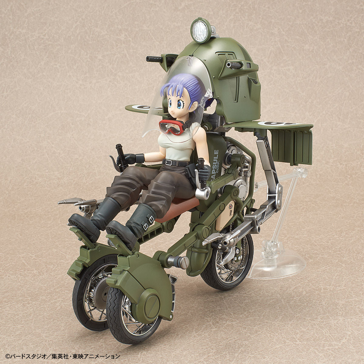 Dragon Ball - Bulma's Variable No.19 Motorcycle - Figure-rise Mechanics Model Kit, Includes motorcycle, Bulma figure, arm and leg replacement parts, arm parts, display base, molded parts, foil seal, water-transfer decal, springs, and instruction manual. Franchise: Dragon Ball, Brand: Bandai, Release Date: 2018-12-08. Store Name: Nippon Figures