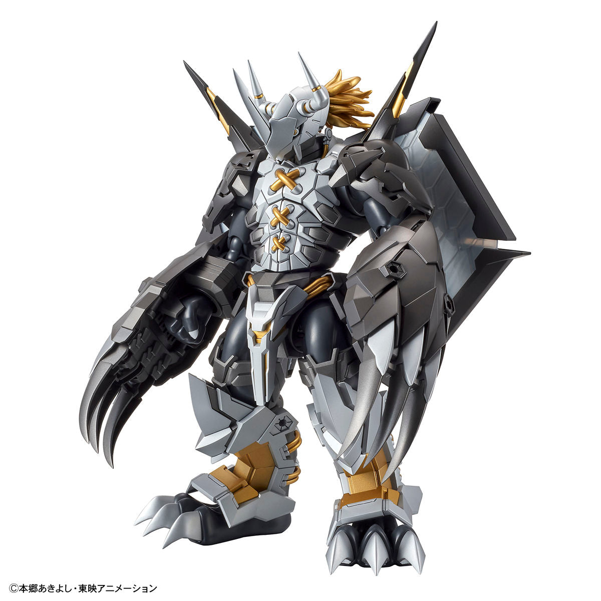 Digimon - Black WarGreymon - Figure-rise Standard Amplified Model Kit, Includes 2 Dramon Killers, 1 set of wing parts, 2 effect parts, 1 foil sticker sheet, Franchise: Digimon, Brand: Bandai, Release Date: 2020-09-12, Type: Model Kit, Nippon Figures