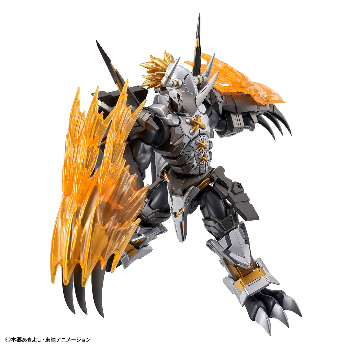 Digimon - Black WarGreymon - Figure-rise Standard Amplified Model Kit, Includes 2 Dramon Killers, 1 set of wing parts, 2 effect parts, 1 foil sticker sheet, Franchise: Digimon, Brand: Bandai, Release Date: 2020-09-12, Type: Model Kit, Nippon Figures