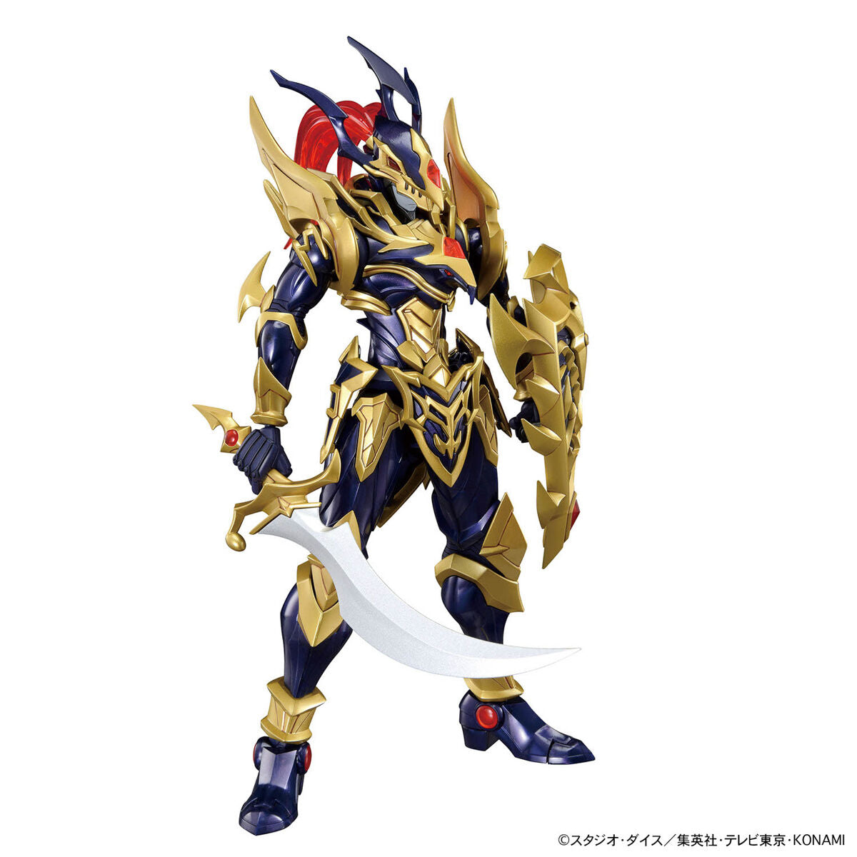 Yu-Gi-Oh! -Duel Monsters - Black Luster Soldier - Figure-rise Standard Amplified Model Kit, Super warrior of light and darkness with movable points and detailed armor and shield, Nippon Figures