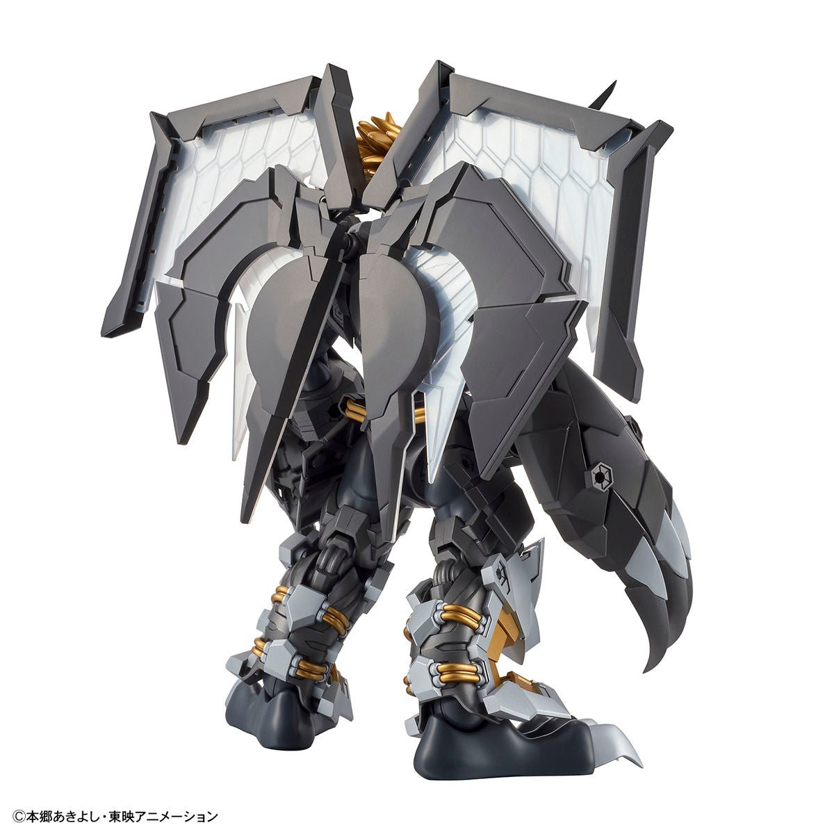 Digimon - Black WarGreymon - Figure-rise Standard Amplified Model Kit, Includes 2 Dramon Killers, 1 set of wing parts, 2 effect parts, 1 foil sticker sheet, Franchise: Digimon, Brand: Bandai, Release Date: 2020-09-12, Type: Model Kit, Nippon Figures