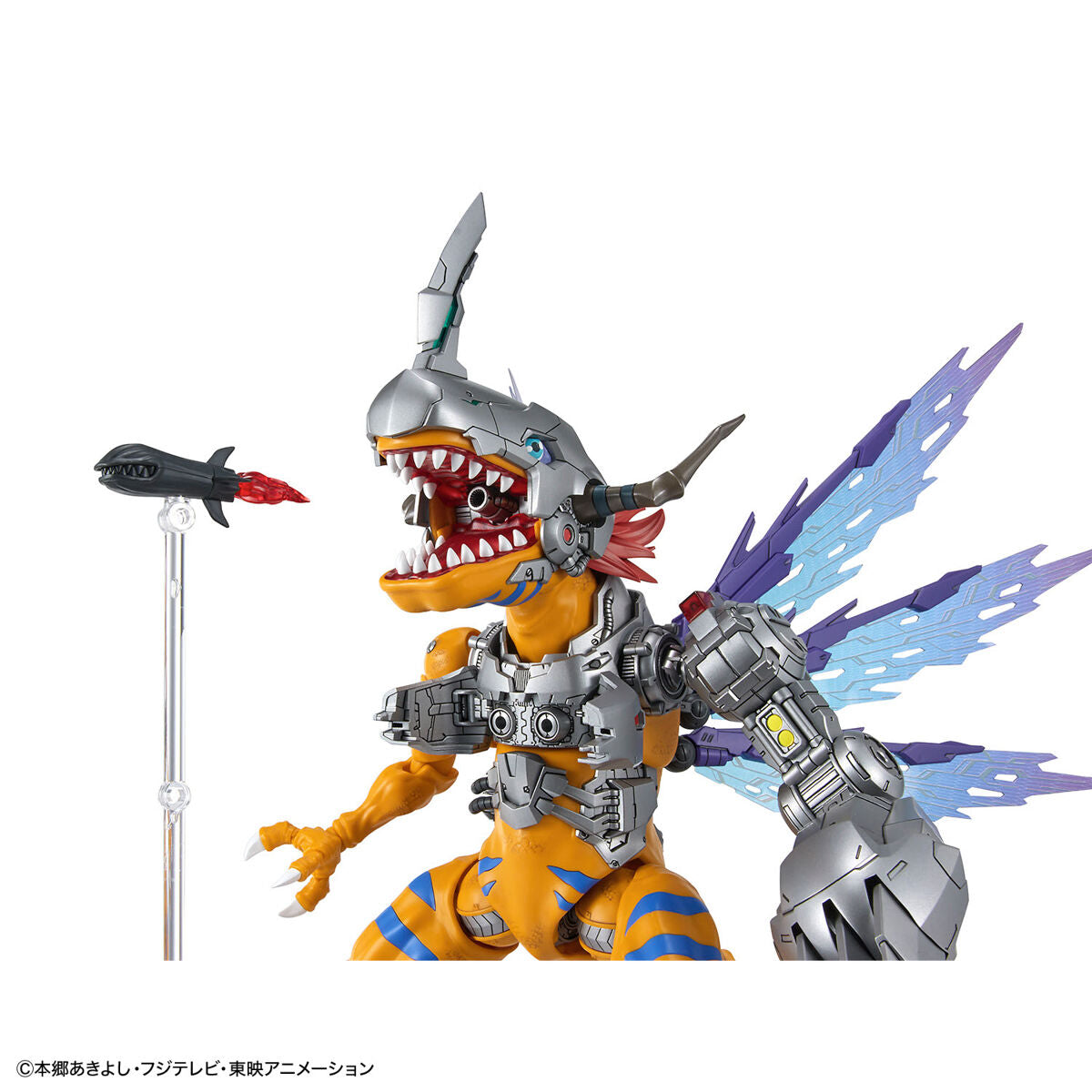Digimon - MetalGreymon (Vaccine) - Figure-rise Standard Amplified Model Kit, Armament parts x1 set, Display base x1, Joint parts x1 set, Stickers x1, 3D metallic stickers x1, PET sheet x1, Lead wires x2 types, Franchise: Digimon, Brand: Bandai, Release Date: 2023-11-25, Type: Model Kit, Nippon Figures