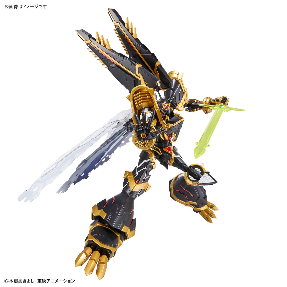 Digimon - Alphamon - Figure-rise Standard Amplified Model Kit (Bandai), Holy Sword Gradalpha x1, Hand parts x1 set, PET sheets x2 types, Stickers x1, Jewel stickers x1 set, Franchise: Digimon, Brand: Bandai, Release Date: 2022-09-23, Type: Model Kit, Nippon Figures
