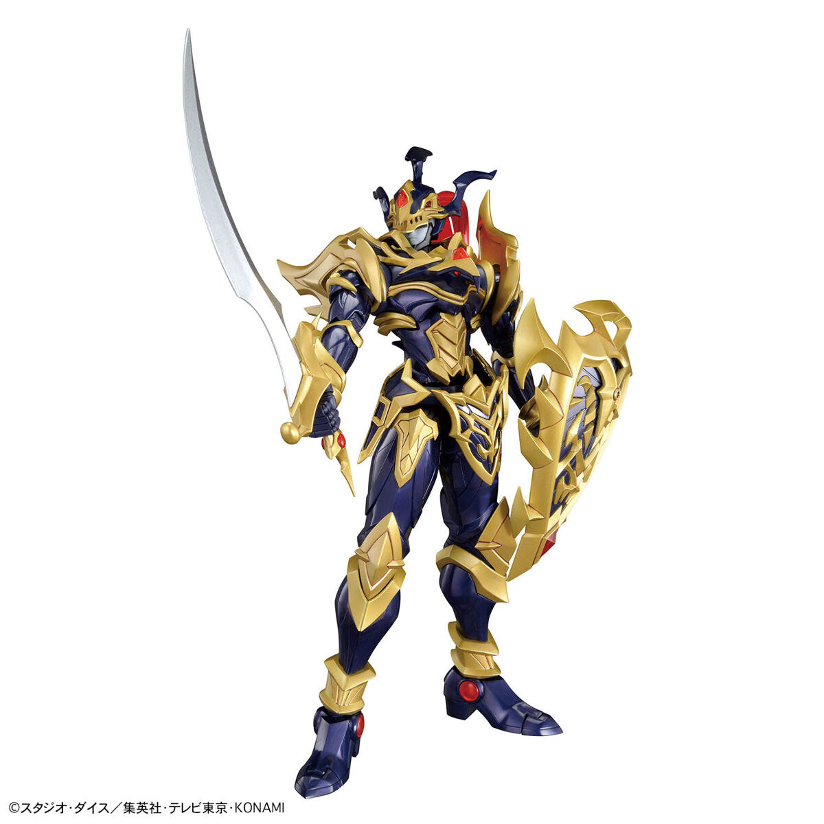 Yu-Gi-Oh! -Duel Monsters - Black Luster Soldier - Figure-rise Standard Amplified Model Kit, Super warrior of light and darkness with movable points and detailed armor and shield, Nippon Figures