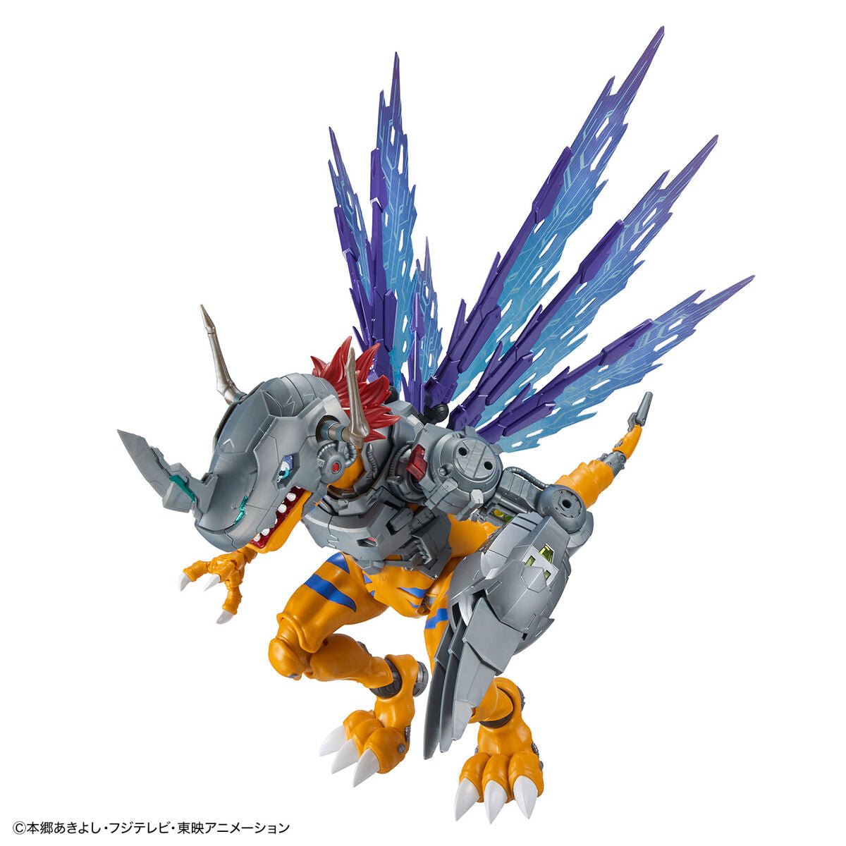 Digimon - MetalGreymon (Vaccine) - Figure-rise Standard Amplified Model Kit, Armament parts x1 set, Display base x1, Joint parts x1 set, Stickers x1, 3D metallic stickers x1, PET sheet x1, Lead wires x2 types, Franchise: Digimon, Brand: Bandai, Release Date: 2023-11-25, Type: Model Kit, Nippon Figures