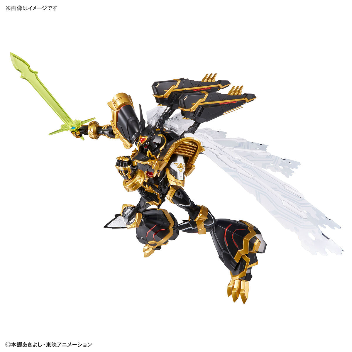 Digimon - Alphamon - Figure-rise Standard Amplified Model Kit (Bandai), Holy Sword Gradalpha x1, Hand parts x1 set, PET sheets x2 types, Stickers x1, Jewel stickers x1 set, Franchise: Digimon, Brand: Bandai, Release Date: 2022-09-23, Type: Model Kit, Nippon Figures