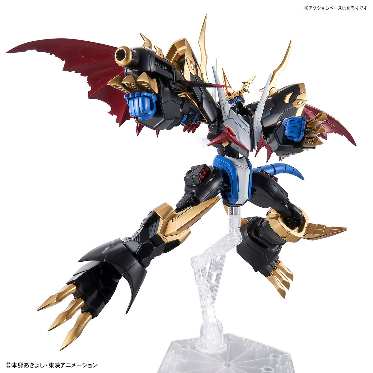 Digimon - Imperialdramon - Figure-rise Standard Amplified Model Kit, Featuring two transformation modes with interchangeable parts and extendable features, includes Positron Laser and Foil Seal. Released on 2021-01-30 by Bandai. Available at Nippon Figures.