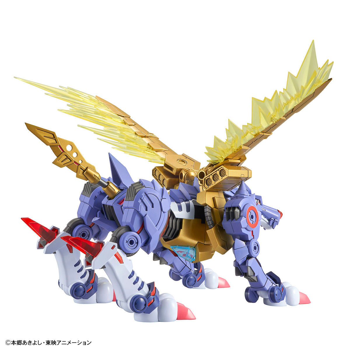 Digimon - MetalGarurumon - Figure-rise Standard Amplified Model Kit, From 'Digimon Adventure', MetalGarurumon joins the Figure-rise Standard Amplified series! As supervised by official, the plastic model uses the illustration drawn by As'Maria to recreate the character.