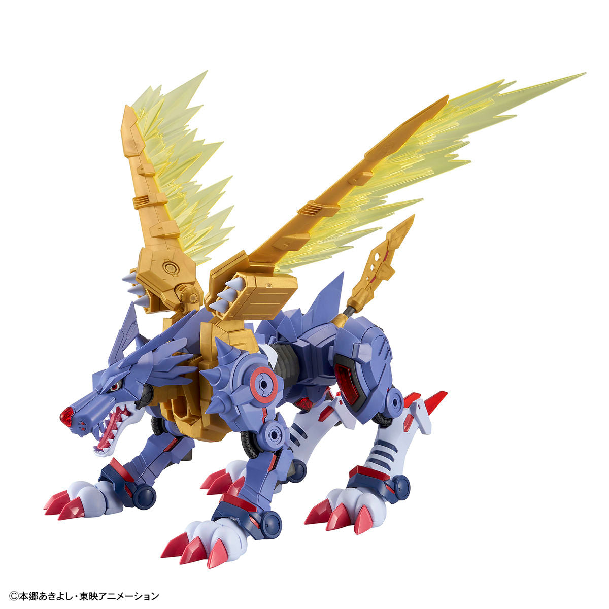 Digimon - MetalGarurumon - Figure-rise Standard Amplified Model Kit, From 'Digimon Adventure', MetalGarurumon joins the Figure-rise Standard Amplified series! As supervised by official, the plastic model uses the illustration drawn by As'Maria to recreate the character.