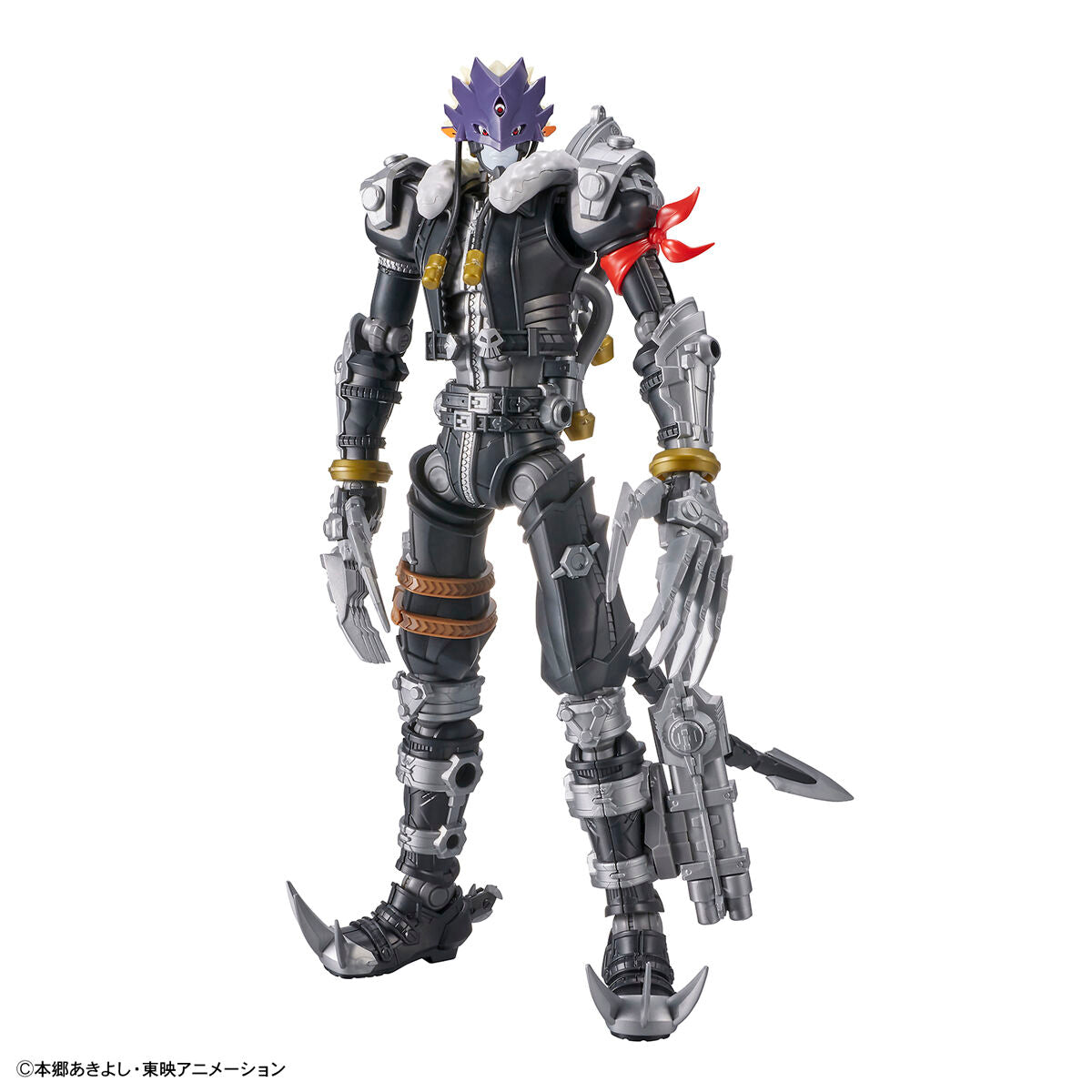 Digimon - Beelzemon - Figure-rise Standard Amplified Model Kit (Bandai), Demon Lord Digimon "Beelzemon" from "Digimon Tamers" with Belenheña back detail, lead wire hair and tail parts, weapon-holding poses, and connection holes for expansion, released on 2022-01-29, sold at Nippon Figures.