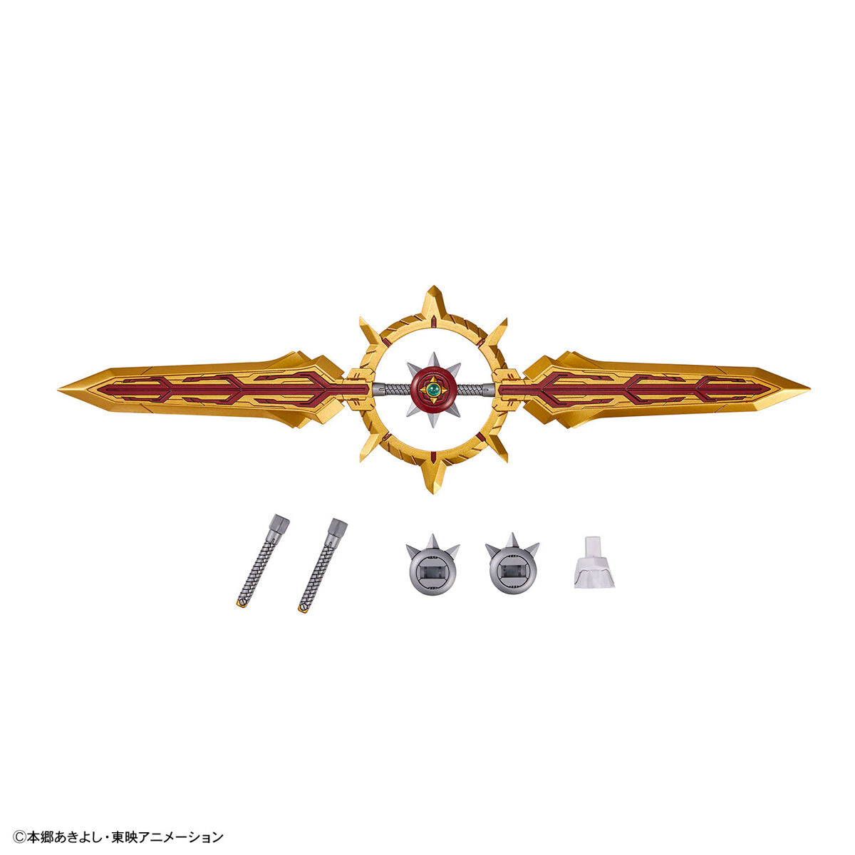 Digimon - Shinegreymon - Figure-rise Standard Amplified Model Kit, Light Dragon-type Digimon "ShineGreymon" with GeoGrey Sword, joint parts, seals, and lead wire accessories, from Bandai - Nippon Figures