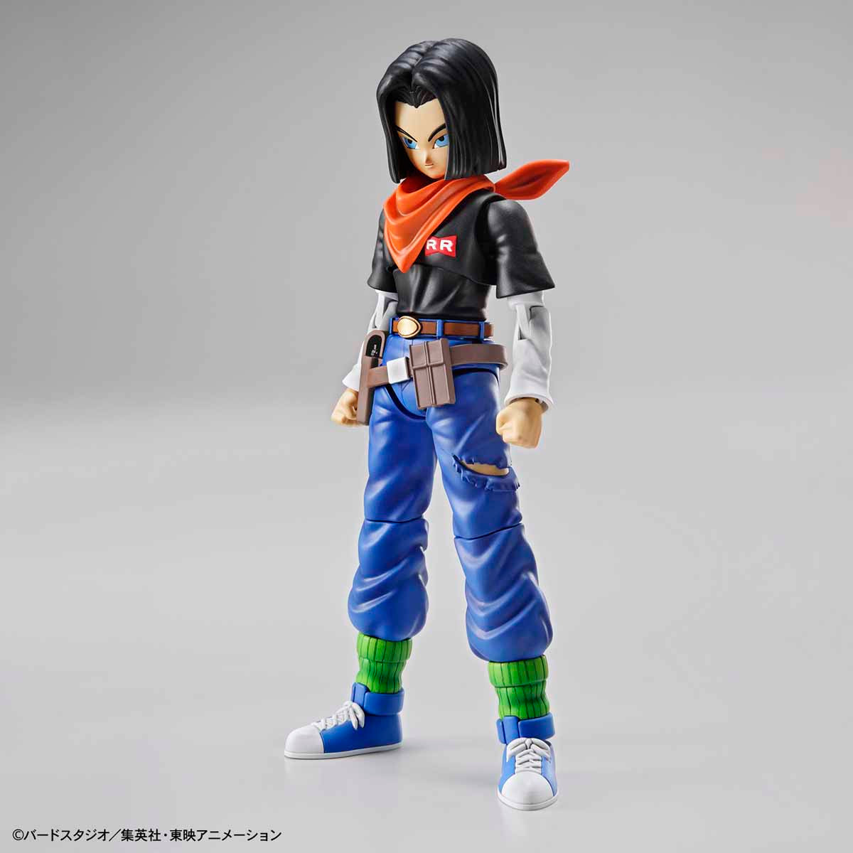 Dragon Ball - Android 17 - Figure-rise Standard Model Kit, Includes 2 facial expression parts, fist gun parts, and effect parts, Nippon Figures