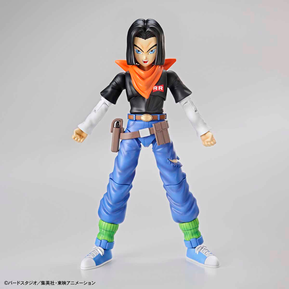 Dragon Ball - Android 17 - Figure-rise Standard Model Kit, Includes 2 facial expression parts, fist gun parts, and effect parts, Nippon Figures