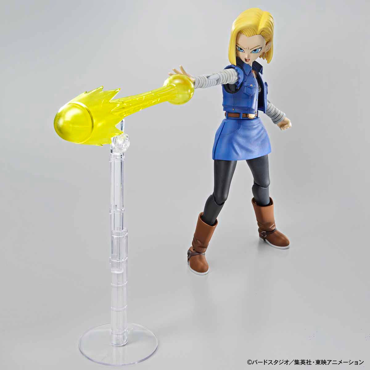 Dragon Ball - Android 18 - Figure-rise Standard Model Kit, Includes Energy effect parts, Facial expressions x3, Fist hands x1 each, Open hands x1 each, Franchise: Dragon Ball, Brand: Bandai, Release Date: 2019-10-12, Type: Model Kit, Nippon Figures