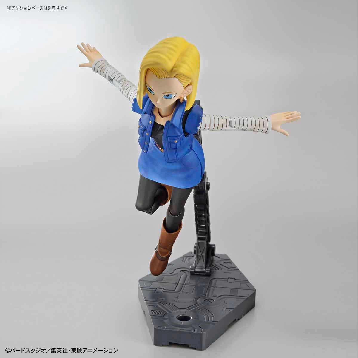 Dragon Ball - Android 18 - Figure-rise Standard Model Kit, Includes Energy effect parts, Facial expressions x3, Fist hands x1 each, Open hands x1 each, Franchise: Dragon Ball, Brand: Bandai, Release Date: 2019-10-12, Type: Model Kit, Nippon Figures