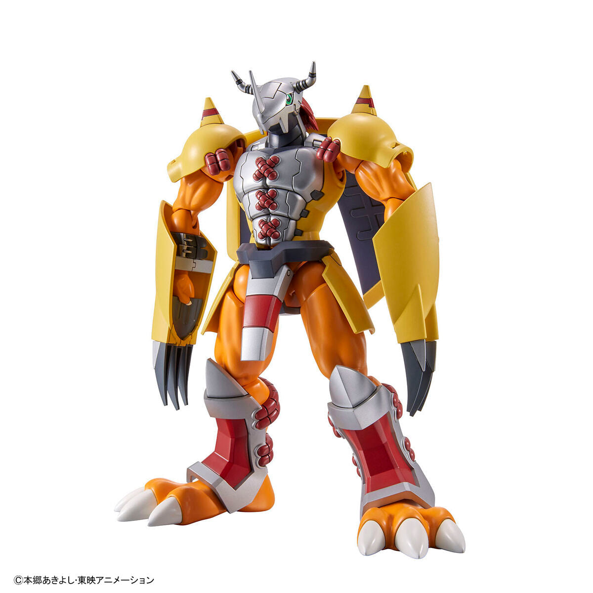 WarGreymon Figure-rise Standard Model Kit, Digimon - Based on the anime setting with a wide range of movement for action poses. Includes 1 sheet of stickers. Released by Bandai on 2021-10-09. Available at Nippon Figures.