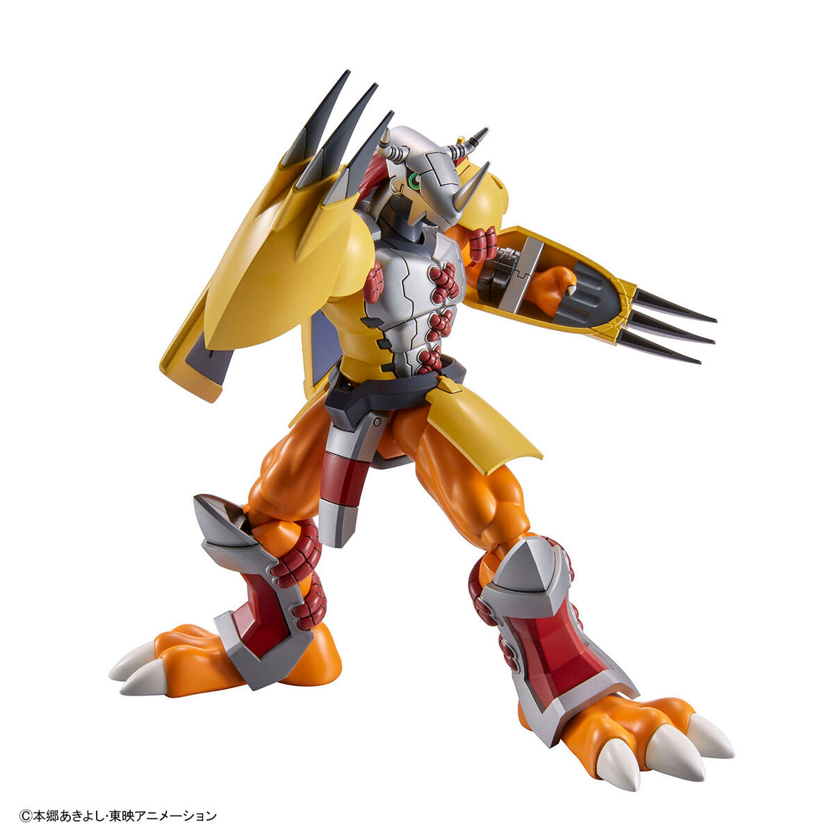 WarGreymon Figure-rise Standard Model Kit, Digimon - Based on the anime setting with a wide range of movement for action poses. Includes 1 sheet of stickers. Released by Bandai on 2021-10-09. Available at Nippon Figures.