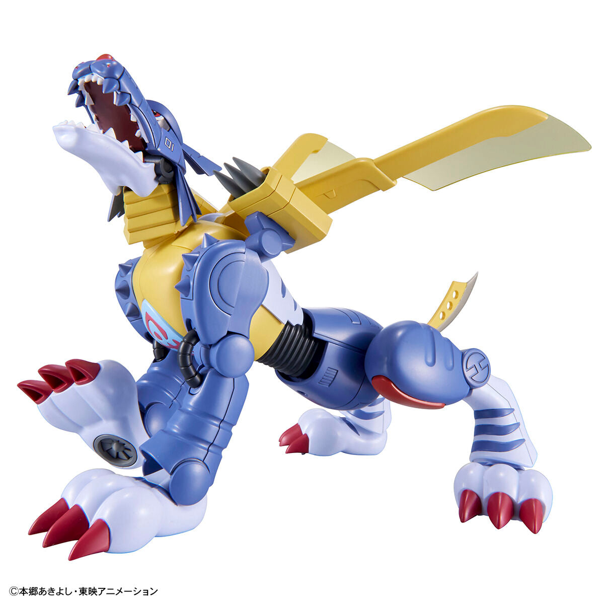 Digimon - MetalGarurumon - Figure-rise Standard Model Kit, Featuring a design based on the anime setting with wide range of movement joints and "Beam Wing" effect, Nippon Figures