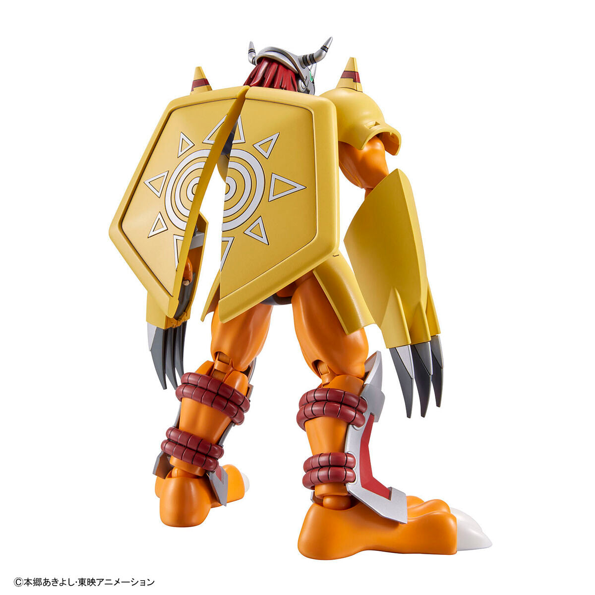WarGreymon Figure-rise Standard Model Kit, Digimon - Based on the anime setting with a wide range of movement for action poses. Includes 1 sheet of stickers. Released by Bandai on 2021-10-09. Available at Nippon Figures.