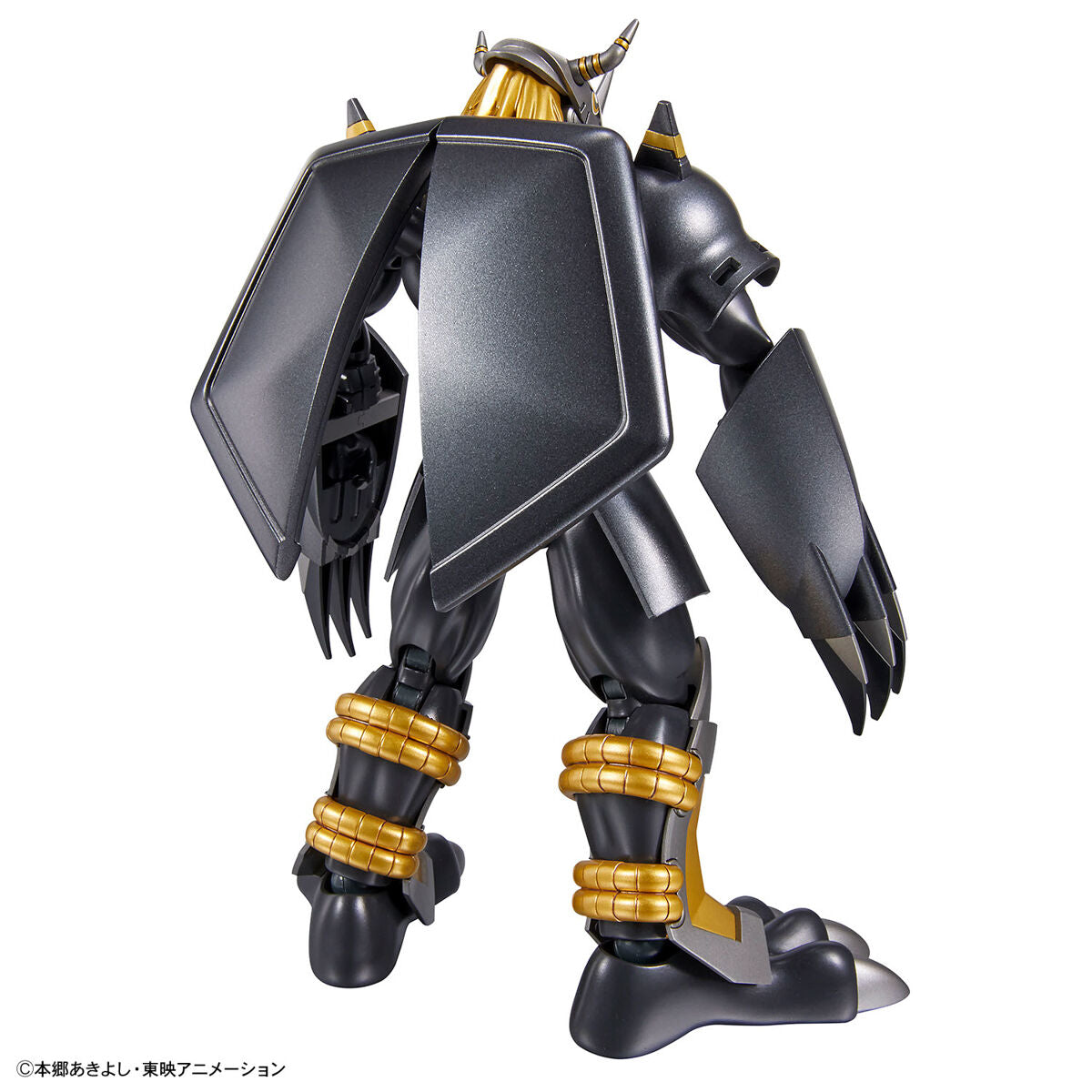 Digimon - Black WarGreymon - Figure-rise Standard Model Kit, Metallic black armor, dynamic poses, signature moves, Nippon Figures