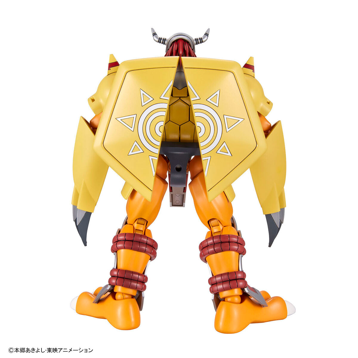 WarGreymon Figure-rise Standard Model Kit, Digimon - Based on the anime setting with a wide range of movement for action poses. Includes 1 sheet of stickers. Released by Bandai on 2021-10-09. Available at Nippon Figures.