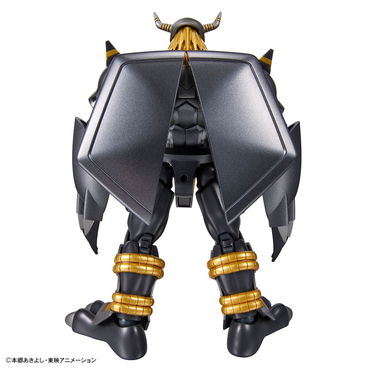 Digimon - Black WarGreymon - Figure-rise Standard Model Kit, Metallic black armor, dynamic poses, signature moves, Nippon Figures
