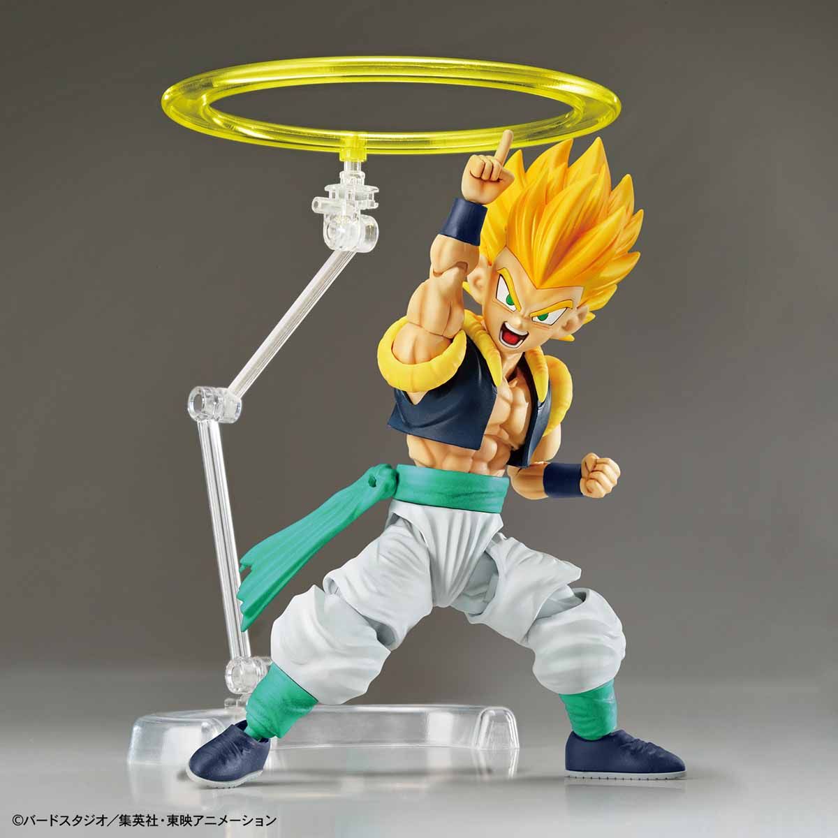 Dragon Ball - Super Saiyan Gotenks - Figure-rise Standard Model Kit (Bandai), Includes Super Ghost and Galactic Donut effect parts, various hand parts for posing, and two facial expression options. Released on 2019-05-31. Available at Nippon Figures.
