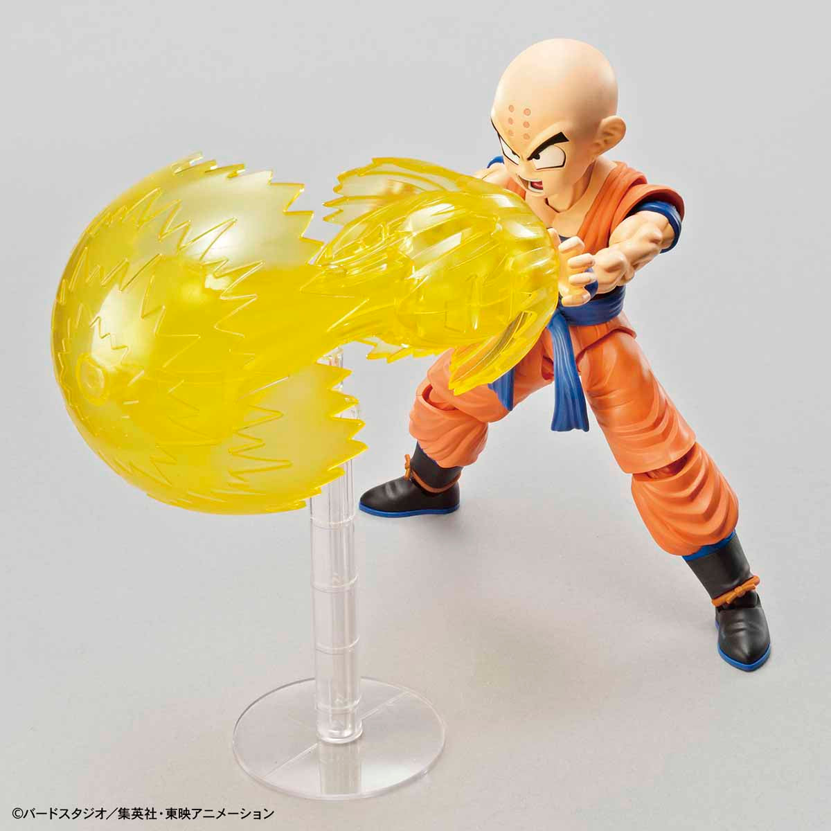 Dragon Ball - Krillin - Figure-rise Standard Model Kit (Bandai), Includes Special Effect Parts for Solar Flare and Destructo Disc, 3 Facial Expression Options, 6 Unique Forehead Patterns, Sold by Nippon Figures