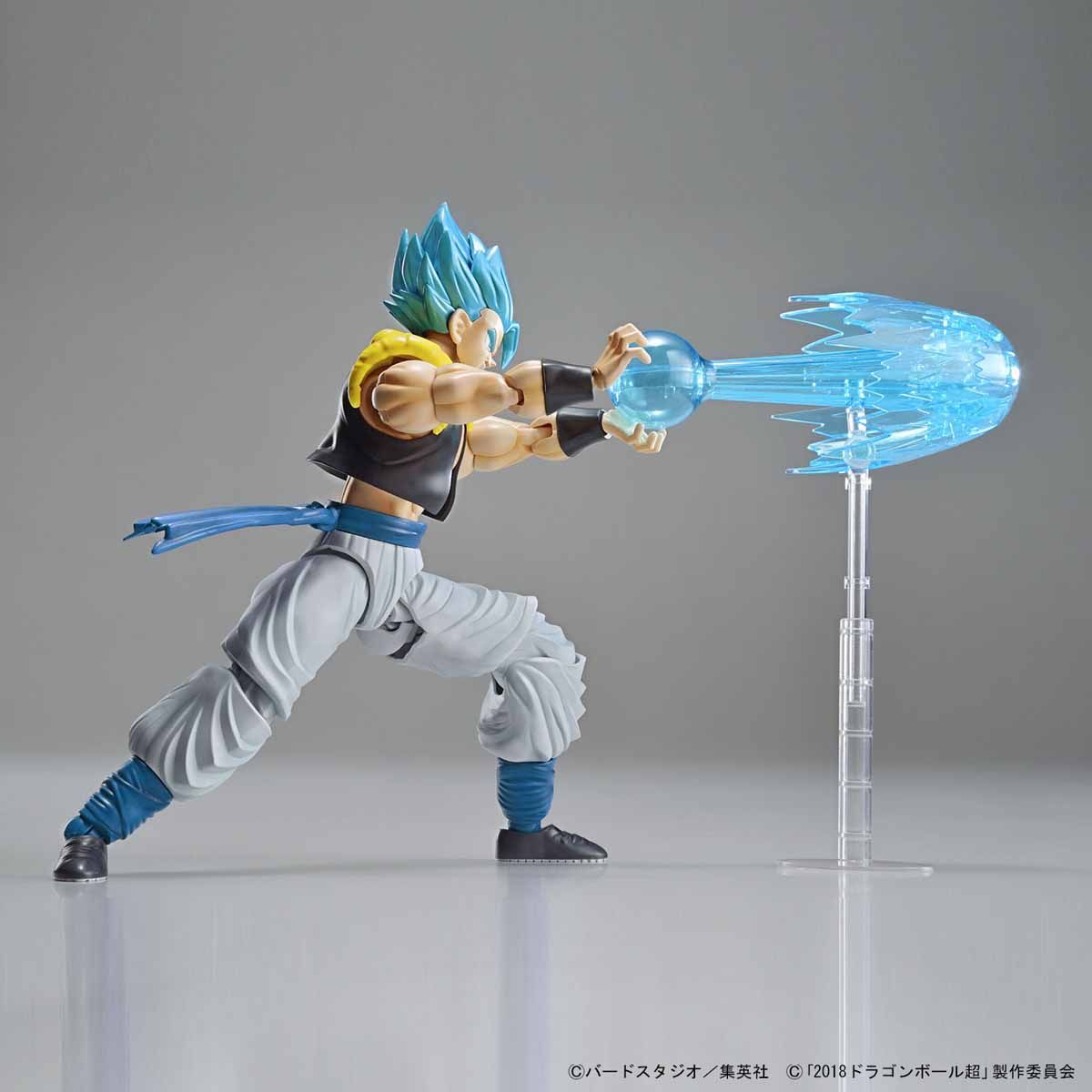 Dragon Ball - Super Saiyan God Gogeta - Figure-rise Standard Model Kit (Bandai), Includes 4 special attack effect parts and black-haired head parts, Nippon Figures