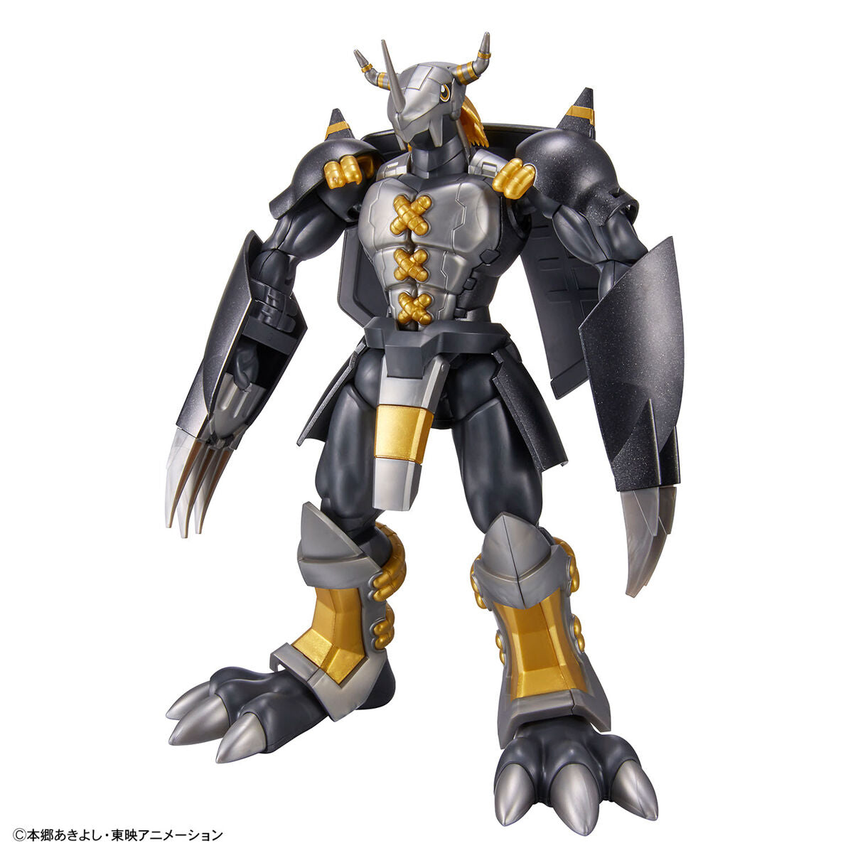 Digimon - Black WarGreymon - Figure-rise Standard Model Kit, Metallic black armor, dynamic poses, signature moves, Nippon Figures