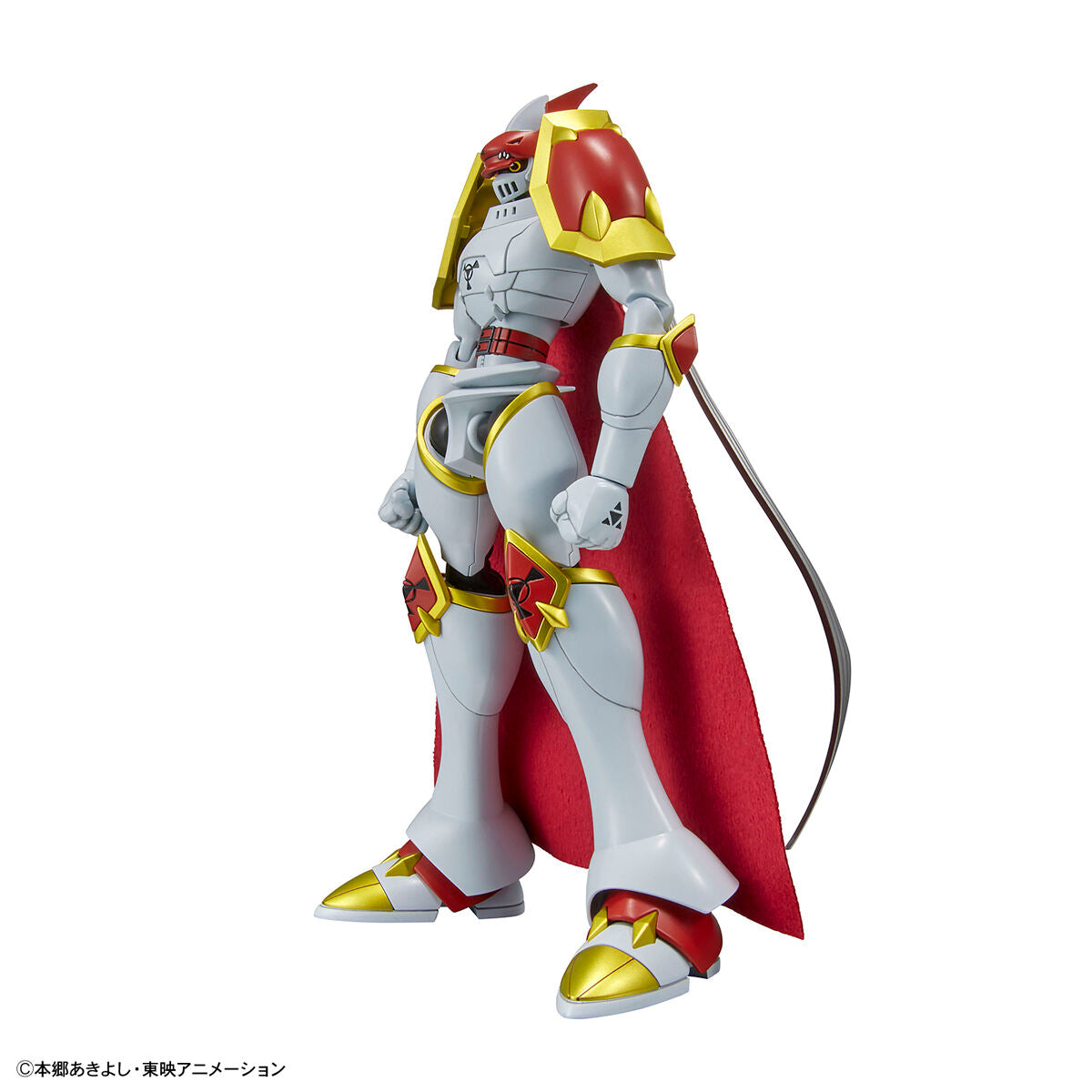 Digimon - Gallantmon - Figure-rise Standard Model Kit, Holy Knight Digimon "Gallantmon" faithfully recreated in model kit form with dynamic action poses, weapons in silver color, and detailed engraving of Digicode on the "Aegis Shield", Nippon Figures