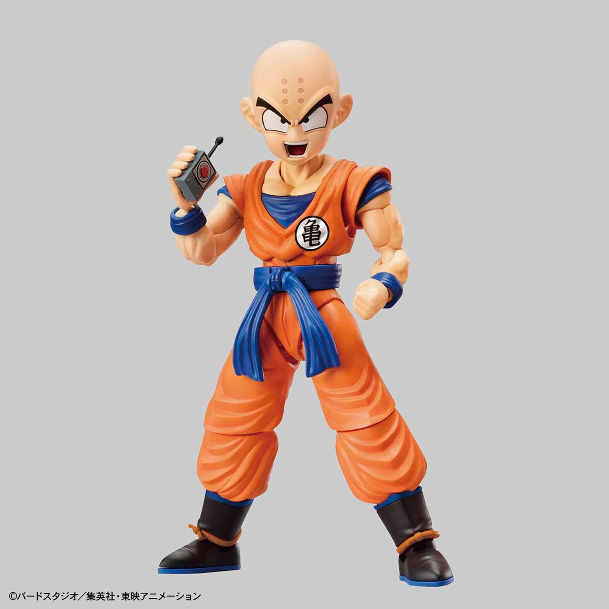 Dragon Ball - Krillin - Figure-rise Standard Model Kit (Bandai), Includes Special Effect Parts for Solar Flare and Destructo Disc, 3 Facial Expression Options, 6 Unique Forehead Patterns, Sold by Nippon Figures