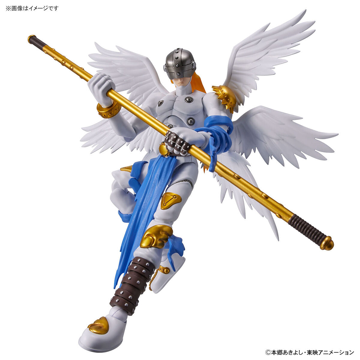 Digimon - Angemon - Figure-rise Standard Model Kit, Angel-type Digimon with movable wings and cloth parts, Nippon Figures
