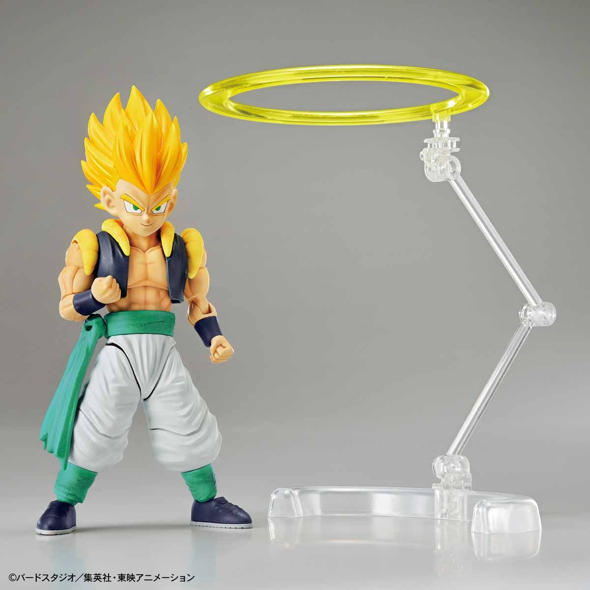 Dragon Ball - Super Saiyan Gotenks - Figure-rise Standard Model Kit (Bandai), Includes Super Ghost and Galactic Donut effect parts, various hand parts for posing, and two facial expression options. Released on 2019-05-31. Available at Nippon Figures.
