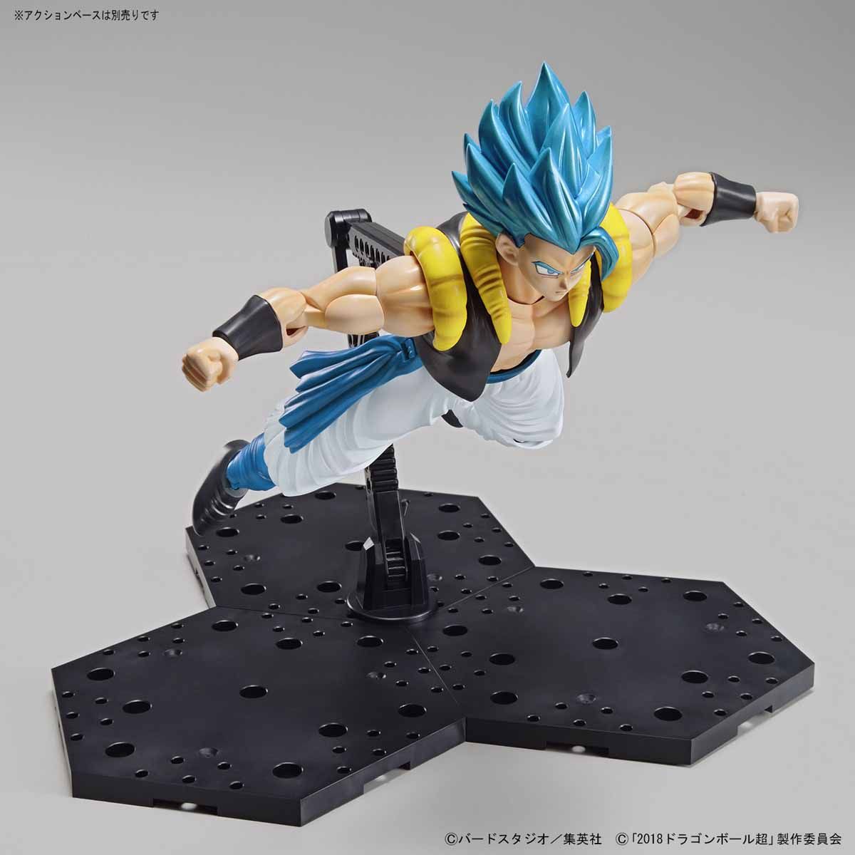 Dragon Ball - Super Saiyan God Gogeta - Figure-rise Standard Model Kit (Bandai), Includes 4 special attack effect parts and black-haired head parts, Nippon Figures