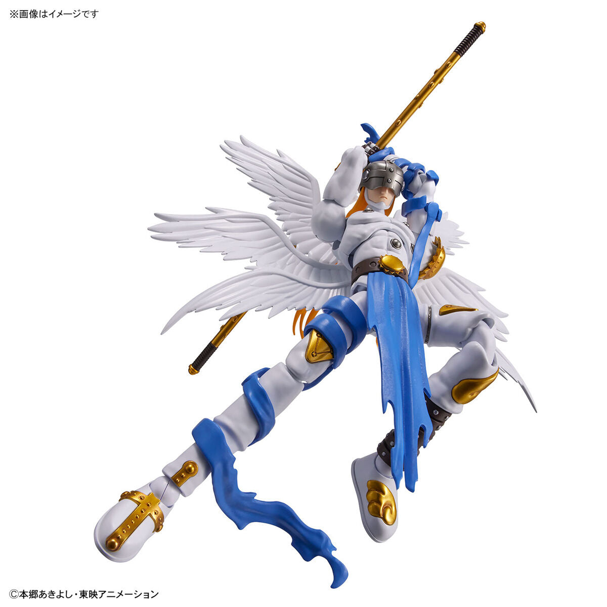Digimon - Angemon - Figure-rise Standard Model Kit, Angel-type Digimon with movable wings and cloth parts, Nippon Figures