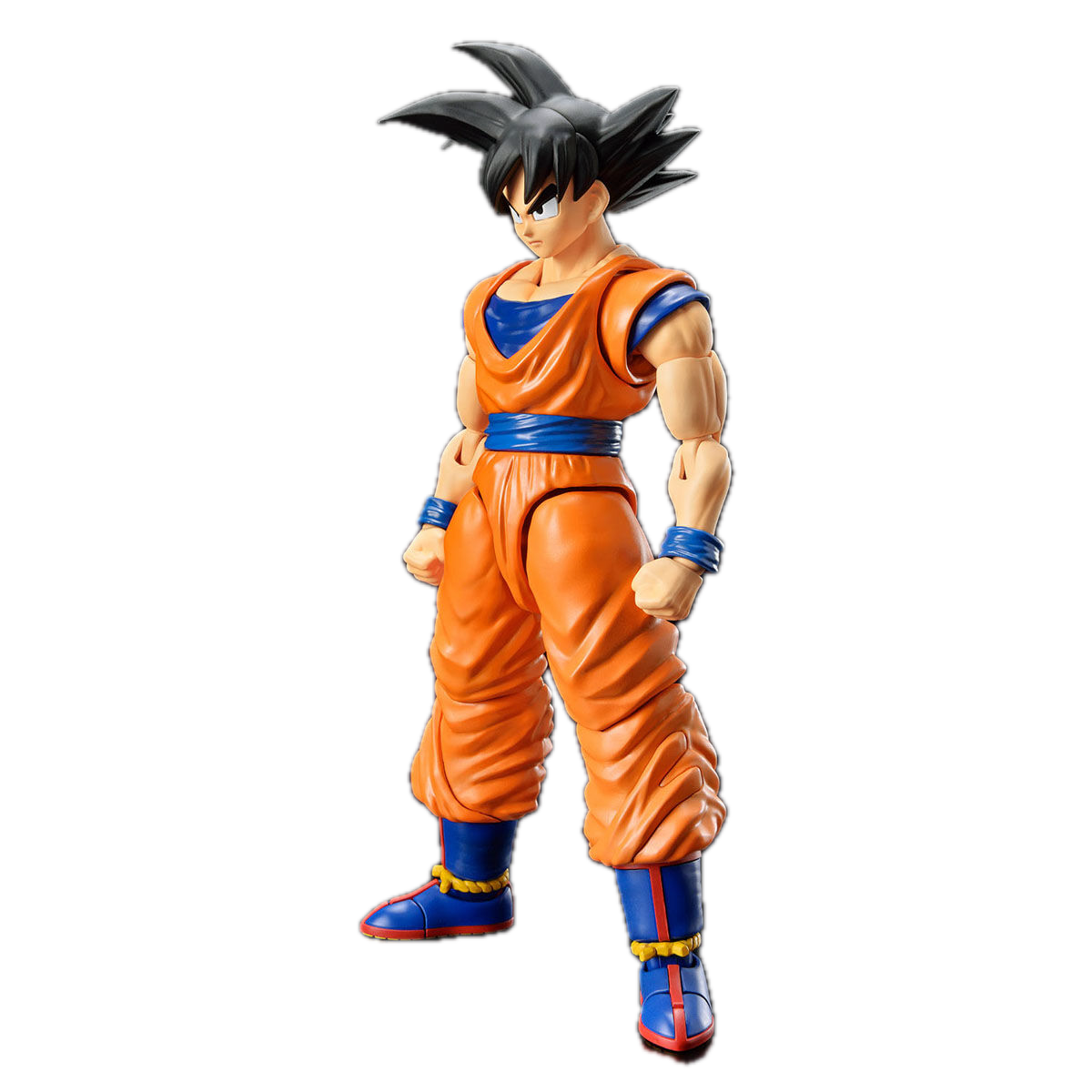 Dragon Ball - Son Goku (NEW SPEC Ver.) - Figure-rise Standard Model Kit, Highly articulated with Muscle Build System PLUS, includes multiple facial expression and hand parts, realistic details and color separation, comes with display base, from Nippon Figures